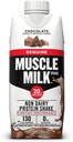 Muscle Milk Genuine Protein Shake, Chocolate, 11 Fl Oz Carton, 12 Pack, 25g Protein, Zero Sugar, Calcium, vitamin A, C & D, 5g Fiber, Energizing Snack, Workout Recovery, Packaging May Vary