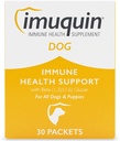 Nutramax Imuquin Immune Health Supplement Powder för hundar och valpar - Med Beta Glucans, Marine Lipids, vitaminer och mineraler, 30 Packets
