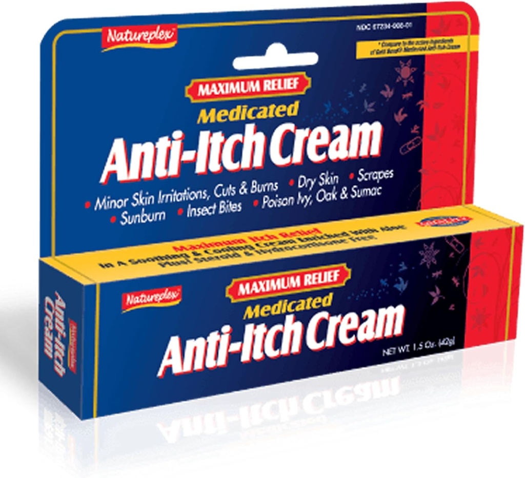 Maximal lättnad Medicated Anti-Itch Cream 3 Pack
