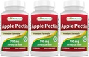 Bästa naturliga Apple Pectin 700 mg - Dietary Fiber - Intestinal Support - 120 kapslar (120 greve 3)