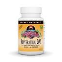 Källa Naturals Resveratrol, för hjärta och hälsosam åldrande * - 200 mg- 60 vegetariska kapslar