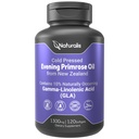 Naturalis Evening Primrose Oil (1300mg) | 100% Naturlig från Nya Zeeland | Non-GMO, Soy & Gluten Free, Zero Filler | 120 Softgels