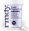 Rmdy Constipation, Bloating & Gas Relief | Relief från Diarrhea, & IBS | Probiotisk för Digestive Health & Gut | 60 Sugar Free Chewable Bloating Relief tabletter