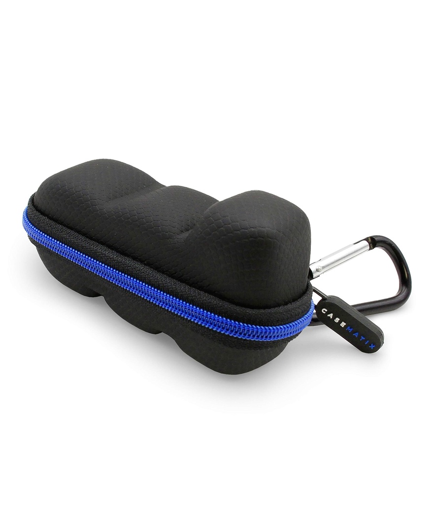 CASEMATIX Asthma Inhaler Travel Case med Lanyard och Clip-on Keychain Carabiner, Inkluderar endast Inhaler Holder Case, Black