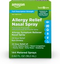 Grundläggande vård 24-timmars allergilindring Nasal Spray, Fluticasone Propionate (Glucocorticoid), 50 mcg, Full receptbelagd styrka, Non-Drowsy, 0,62 fl oz (Pack av 1)