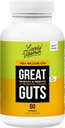 LIVELY VITAMIN CO. Great Guts Probiotic - 100 miljarder CFU Probiotic - Balance Gut Microbiome, GI Tract, Inflammation, Indigestion, Reflux, Upset Stomach och Diarrhea - 60 Caps