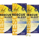 RESCUE Bach Sleep Liquid Melts, Natural Orange Vanilla Flavor, Natural Sleep Aid, Stress Relief, Homeopathic Flower Essence, Fri från Melatonin, Non-Alcohol, 3 Pack, 28 greve Varje
