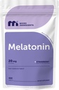 Micro Ingredients Melatonin 20mg, 400 tabletter | Strawberry Flavor | Snabb upplösning | 100% Drug Free | Vegetarian Friendly | Non-GMO, No Gluten, Sugar Free