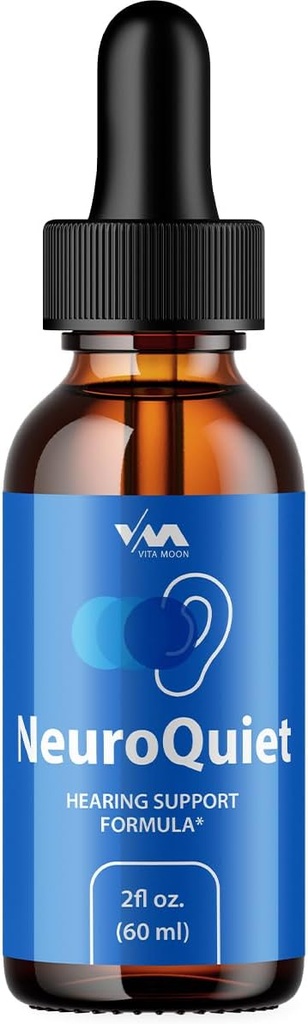 (1 Pack) NeuroQuiet Drops - Neuro Quiet Advanced Formula Hearing Support, kognitiv hälsa och övergripande Wellness, 1 månads leverans