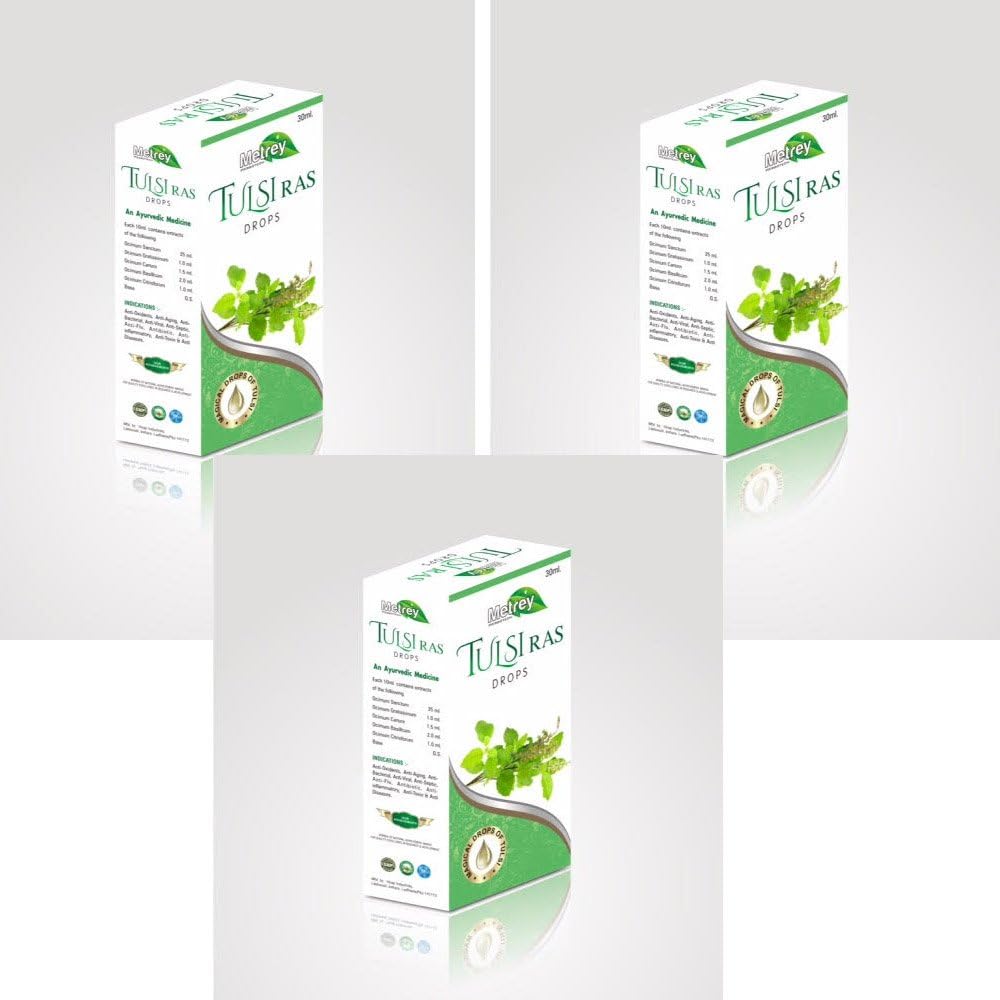 Metrey Tulsi Ras Drops pack 3 ( 3 * 30 ml)