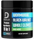 11in1 Wormwood Capsules - 180 kapslar Utdragna från Black Walnut, Cloves, Ginger, Turmeric, Apple, Berberine HCl & More - Support Immune System för 3 månader