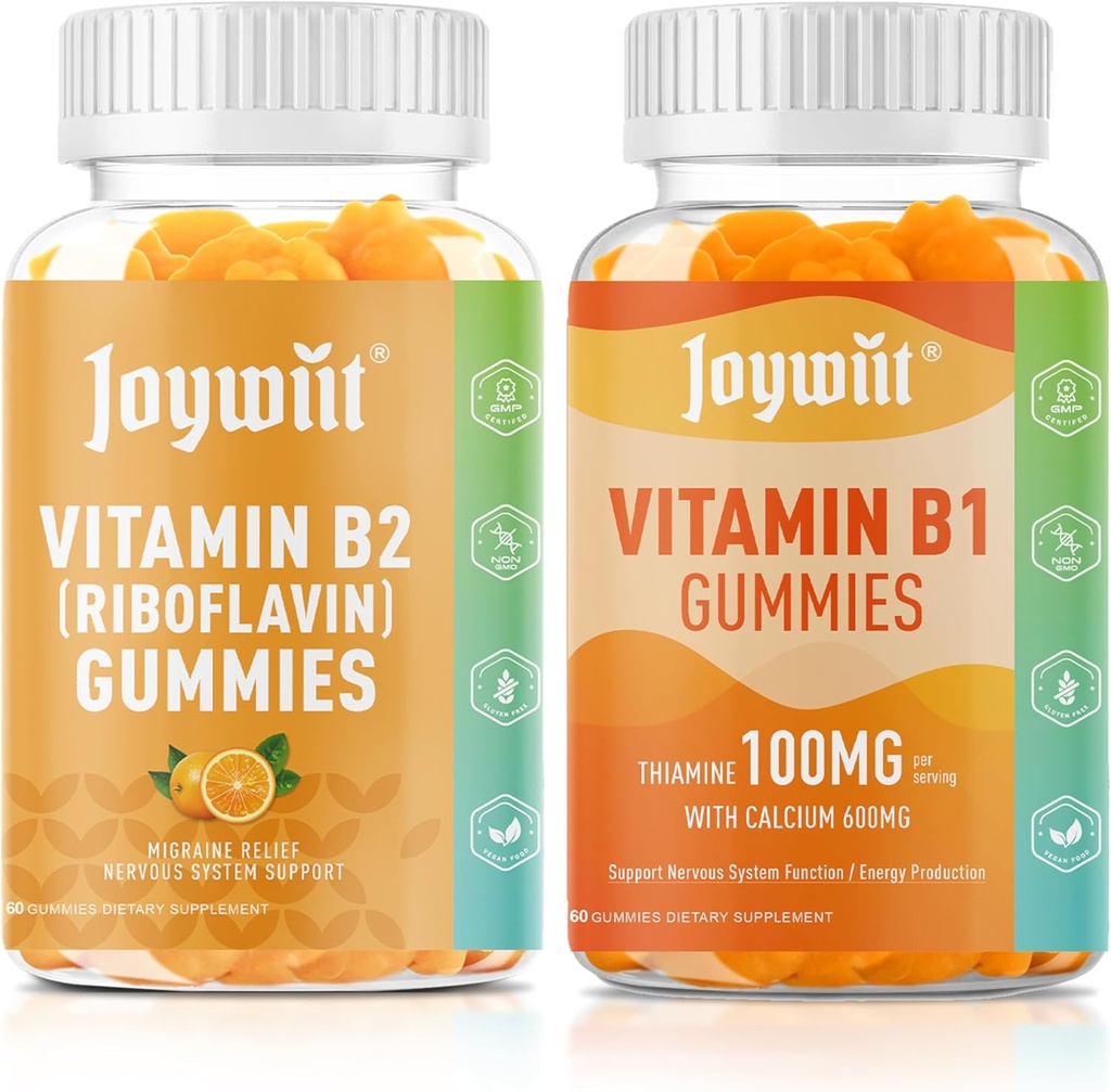 Vitamin B2 400mg Gummies och vitamin B1 100mg Gummies