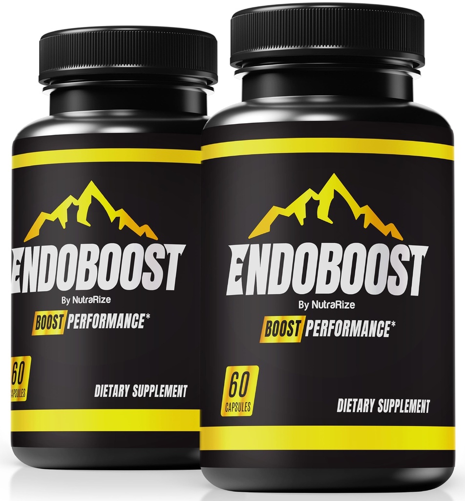 NutraRize (Pack of 2 Endoboost for Men - (Official) Endoboost Male Performance, Supplements, Capsules, Endobost Reviews for Health Pills Pro Advanced Formel (120 kapslar)