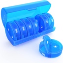Weekly Pill Organizer 7 Day 2 Times a Day, Sukuos Large Travel Pill Box för piller / vitamin / fiskolja / tillägg, Daily Medicine Organizer Box, BPA Free Pill Case, lätt att rengöra