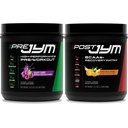 Pre JYM Grape Candy Pre Workout Powder och Post JYM Active Matrix Post-Workout Supplements Bundle, 30 Servings Varje