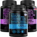MEDCHOICE Sleep Melatonin (180ct) and Nootropic Brain (60ct) Supplement Bundle - Wellness Duo for Sleep, Brain, Focus, & Mood Support - Vegan, Non-GMO, Gluten-Free