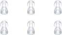 (6pcs/lot) Hörapparat Ear Tips Silicone Earplug Domes för BTE, ITE och Pocket Hearing Aids Ear Bud Replacements (Små φ8mm)