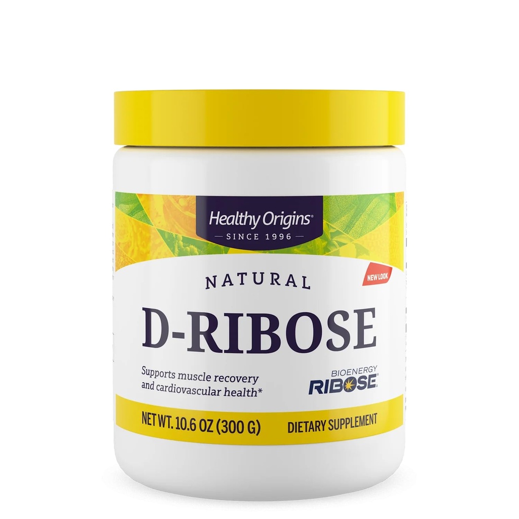 Hälsosamma ursprung D-Ribose Powder (BioEnergy, Non-GMO, Gluten Free, Energy Support, Heart Support), 10.6 Ounce