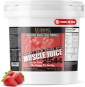 Ultimate Nutrition Muscle Juice, Weight Gain Drink Mix - Mass Gainer Workout Powder för män och kvinnor - Tillägg för Lean Muscle Growth & Immune Support med 55g Protein - Strawberry, 10.45lb