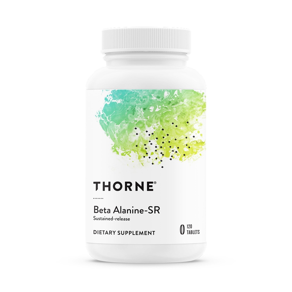 THORNE - Beta Alanine Sustained Release - Stöder Muscle Output & Endurance - Hjälper till att minska trötthet och ömhet * - Amino Acid Supplement - NSF Certified for Sport - Gluten & Dairy-Free - 120 tabletter