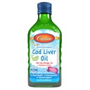 Carlson - Kid's Cod Liver Oil, 550 mg Omega-3, Vitamin A & D3, Wild Norwegian, Bubble Gum, 250 ml