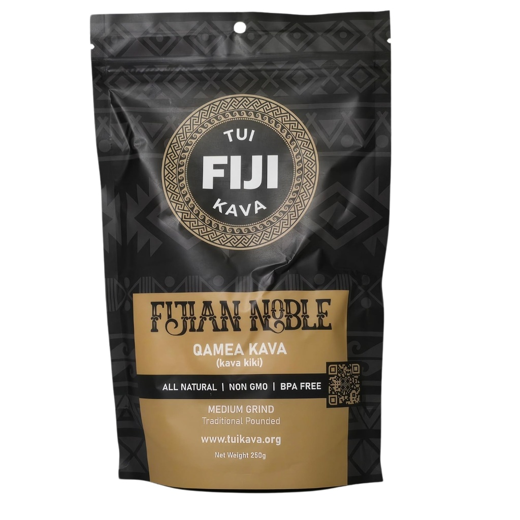 TUI KAVA PREMIUM WELLNESS KAVA -TRADITIONAL Fijian Noble Pounded Medium Grind 250g (8.8oz) - TRIAL SIZE | Mycket Heady Daytime Kava | All Natural Relaxation | Öka Fokus | Mood / sovstöd | Stress Relief | STRAINER BAG REQUIRED.