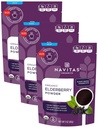 Navitas Organics Elderberry Powder, 3oz Bag, 28 portioner - Organisk, icke-GMO, 100% Hel Elderberry Powder för immunstöd (Pack of 3)