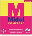 Midol Complete Caplets, 24-Count (Pack of 2), Förpackning kan variera