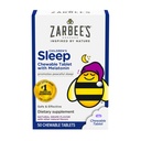Zarbees Kids Melatonin Chewable Tablet, 1mg Melatonin, Drug-Free & Effective Sleep Supplement, Natural Grape Flavor, No Artificial Sweeteners eller Dyes, Gluten Free, Ages 3+, 50 ct