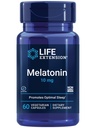 Livslängd Melatonin, 10 mg, Hälsosam dos, vår högsta tillgängliga dos, för sömnstöd, hälsosam immunrespons, oxidativ stressförsvar, vegetarisk, 60 kapslar
