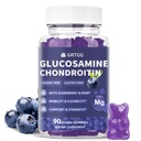 Glukosamin Chondroitin Gummies med MSM & Elderberry Extra Strength 3000MG - Gemensamt stöd, Antioxidant Immune Support Supplement för vuxna, Män & Kvinnor - 90 Blueberry Gummies