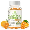 Glukosamin Chondroitin Gummies med MSM & Elderberry Extra Strength - Gemensamt stöd, Antioxidant Immune Support Supplement för vuxna, män och kvinnor. Orange