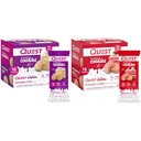 Quest Frosted Cookies Twin Pack med födelsedagstårta 1g Sugar 10g Protein 2g Net Carbs Gluten Free 8 Count och Strawberry Cake 1g Sugar 10g Protein 2g Net Carbs Gluten Free 16 Cookies