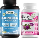 Liver Cleanse Detox & Repair Formel - Milk Thistle, Berberine, Ginger Plus Magnesium för bättre sömn och muskelfunktion