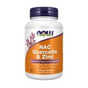 Nu kosttillskott, NAC Quercetin och Zink, immun och andningsstöd *, 1000 mg NAC, 500 mg Quercetin, 15 mg Zink, 90 Veg kapslar