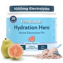Känna varor Hydration Hero, 1000mg Electrolytes Powder, Sugar Free, Magnesium, Organic Aloe Vera, Organic Aloe, L Theanine, Vitamin C & B12, Non GMO, Keto, Vegan | Guava Fresca, 30 portioner
