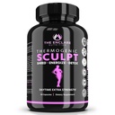 Thermogenic Fat Burner, Appetite Suppressant, Weight Loss Supplement för kvinnor och män, Metabolism, energi, fokus, hjärna, koffeinpiller med krom, grönt te extrakt, L Theanine, Sculpt 60 Capsules