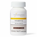 Integrativ terapeutisk vitamin D3 125 mcg - D-vitamintillskott för benhälsa och immunstöd* - Glutenfri och mejerifri - Choklad smaksatt, 90 tuggbara tabletter (90 portioner)