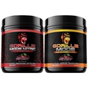 Gorilla Mode Pre Workout & Gorilla Mode Nitric Upgraded Stimulant - Bästa smak och mest effektiva Stimulant Free Pre-Workout | Massive Pump | Laser Focus Energy Power (Cherry Blackout)