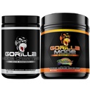 Gorilla Mode Creatine Monohydrate Micronized Powder & Pre Workout (Rainbow Sherbert) - Massiva pumpar | Laser Focus Energy | Förbättrad muskelstorlek | Power Output och styrka