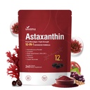 10 i 1 Astaxanthin 12mg Supplements, 4 Month Supply, Astaxantina Antioxidant från Fresh Haematococcus Pluvialis, Innehåller Lycopene, Grape Seed, Vitamin E, & More Supports Eye, Joints, Skin Health