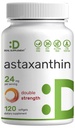 DEAL SUPPLEMENT Astaxanthin 24mg Per Serving (12mg Per Cap), 120 Softgels - Double Strength Microalgae - Antioxidant Supplements for Skin, Eyes, Joints & Immune Support - Icke-GMO