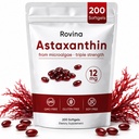 ROVINA Astaxanthin 12mg Softgels, Antioxidant Supplement Supports Eye, Skin, Immune, Joint, Intern Circulation, Non-GMO & Gluten Free - 200 Softgels