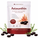 Astaxanthin Supplements, Astaxanthin Antioxidant Capsules, 180 Softgels, 24mg Var och en, 6 månaders leverans, från Microalgae, Gluten-Free, Non-GMO, stöder en hälsosam, balanserad livsstil