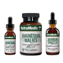 NutraMedix Energy Set - 3-Piece Kit innehåller extrakt av Astragalus, Rhodiola, Ginseng & Schisandra, Burbur-Pinella Detox Drops & Magnesium Malate Capsules för allmän Wellness