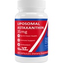 35mg Liposomal Astaxanthin Supplement - Kraftfull Antioxidant Support för hud, gemensam och ögonhälsa - naturlig anti-aging Formel med ren Astaxanthin - Vegan, icke-GMO, 60 kapslar