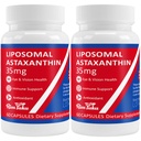 35mg Liposomal Astaxanthin Supplement - Kraftfull Antioxidant Support för hud, gemensam och ögonhälsa - naturlig anti-aging Formel med ren Astaxanthin - Vegan, icke-GMO, 120 kapslar