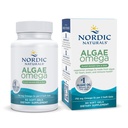 Nordic Naturals Algae Omega - 60 Soft Gels - 715 mg Omega-3 - Certified Vegan Algae Oil - Plantbaserad EPA & DHA - Hjärta, öga, immun och hjärnhälsa - Non-GMO - 30 portioner