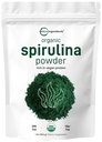 Micro Ingredients Organic Spirulina Powder, 1lb | Blue-Green Algae, Rich i Vegan Protein, Vitaminer & Minerals | Källa av naturlig klorofyll & Enzymer | Icke-GMO, Gluten-Free, Inga Tillsatser