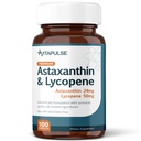 Astaxanthin 24mg med Lycopene 50mg Supplement, 100 vegetariska kapslar, icke-GMO, Gluten Free